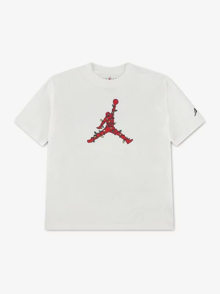 Jordan Tricou HOLIDAY LIGHTS maro / verde închis / roșu alb