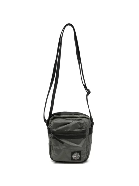 Crossbody táska Stone Island strasszokkal zöld