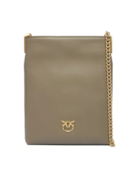 PINKO Rankinė Flat Satchel AI PCPL pilka