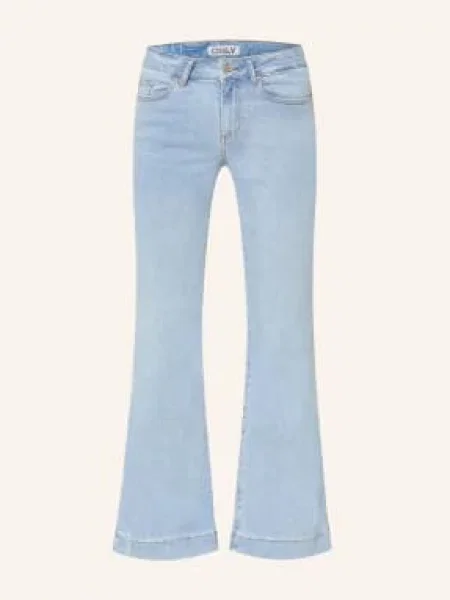 Only Dżinsy Z Rozszerzanymi Nogawkami blau niebieskie