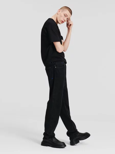 Прямые джинсы Karl Lagerfeld Jeans черные