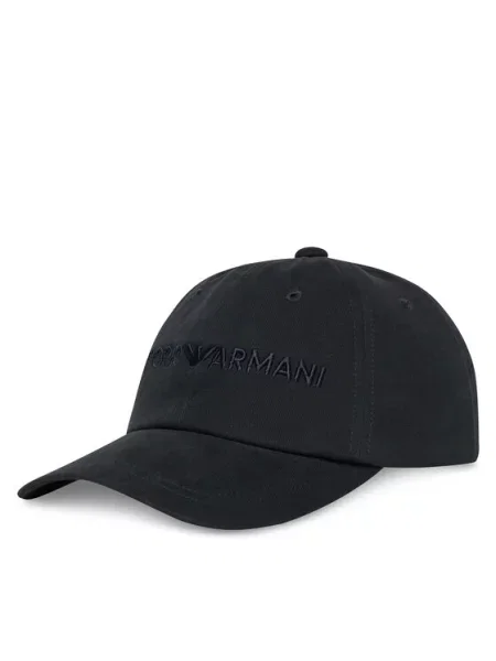 Kapa s šiltom Emporio Armani modra