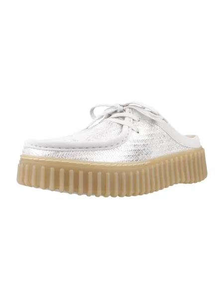 Pantofi Clarks argintiu