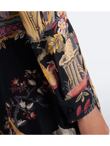 Rochie maxi Etro cu imagine negru