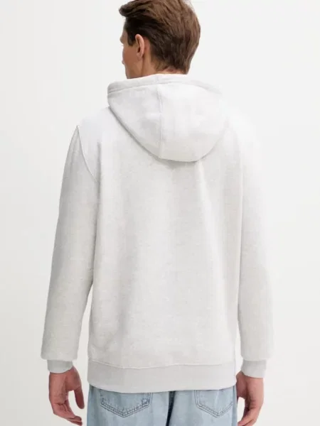 Hoodie Tommy Jeans s kapuco siva