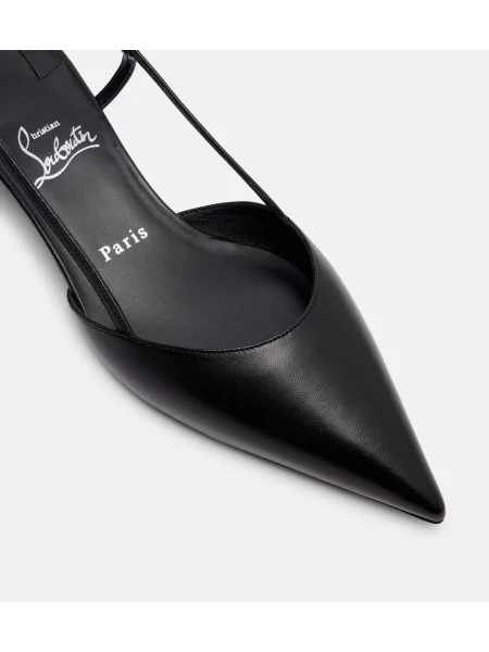 Salonarji Christian Louboutin z odprtimi petami črna