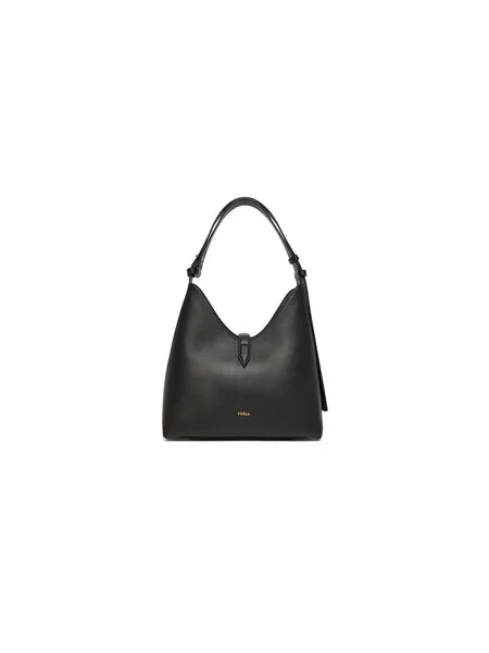 Klasična hobo torba Furla črna
