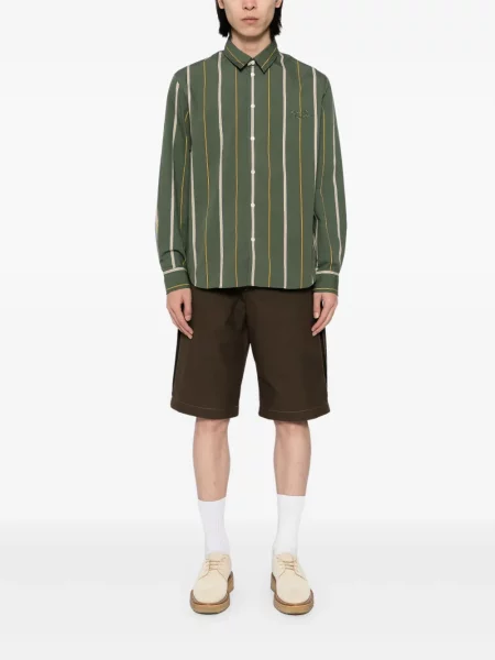Cămașă Maison Kitsune cu dungi verde