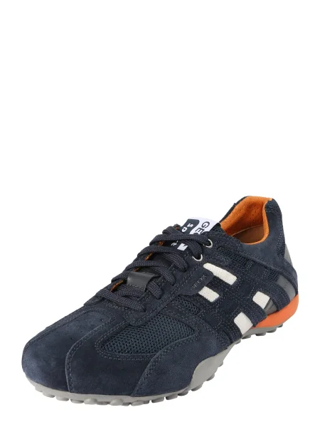 Pantofi Geox cu model piele de șarpe alb