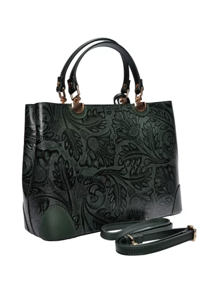 Geantă shopper Anna Luchini verde