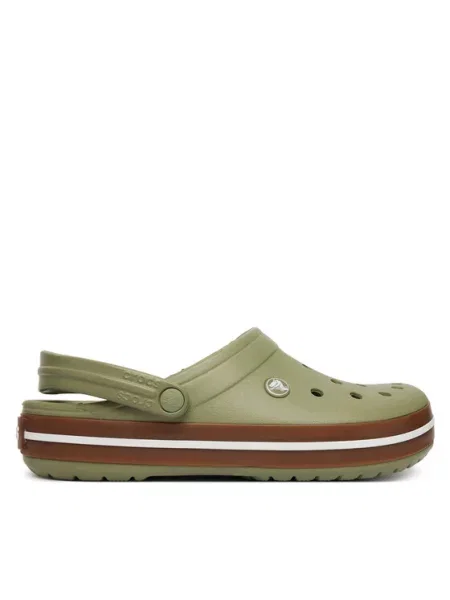 Crocs Šlepetės Crocband Gum Clog žalia