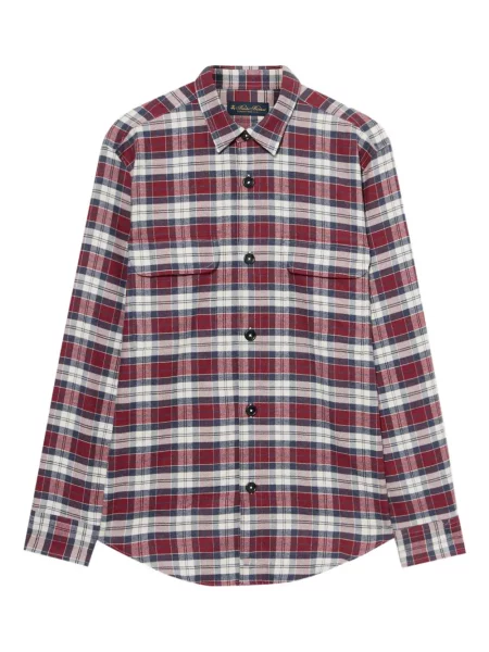 Cămașă Brooks Brothers în carouri de flanelă roșu