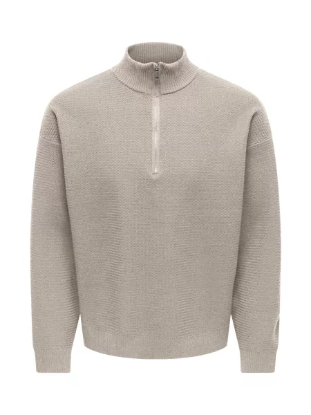 Only & Sons Pulover Carter deschis gri