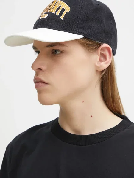 Carhartt WIP șapcă de baseball din Lecture Cap cu imprimeu negru