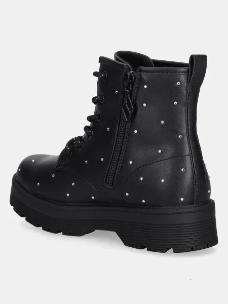 Skechers gyerek bakancs GRAVLEN HI JEWEL STRUT fekete