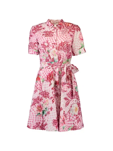 Rochie midi Mary Katrantzou cu model floral cu imagine roz