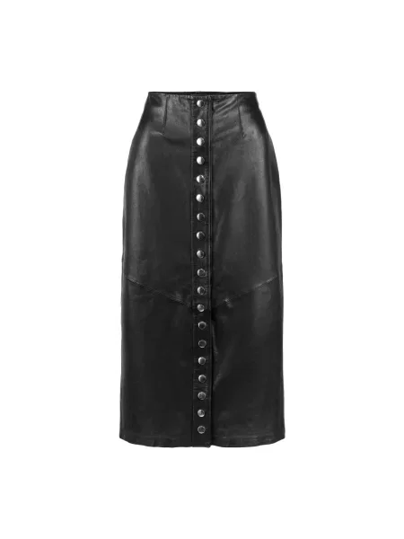 Spódnica skórzana Envelope 1976 elegancka czarna