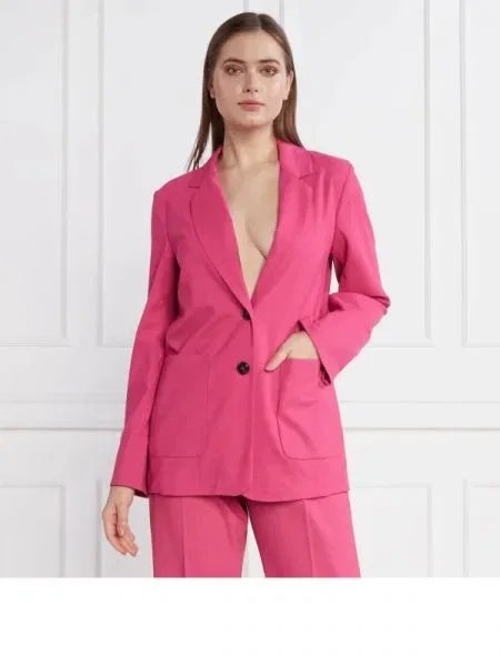 MAX&Co. Jachetă cu adaos de lână roz