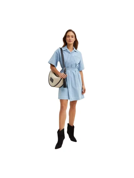 Sukienka jeansowa Kenzo klasyczna niebieska