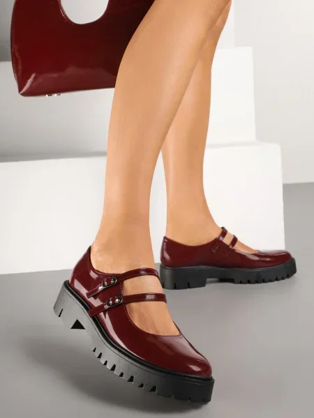 Derby cipele bordo