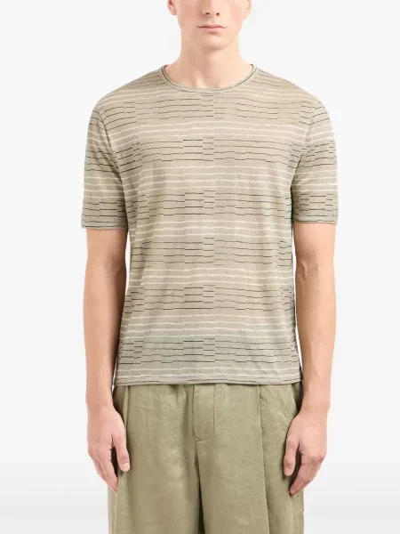 Lininis marškinėliai Giorgio Armani