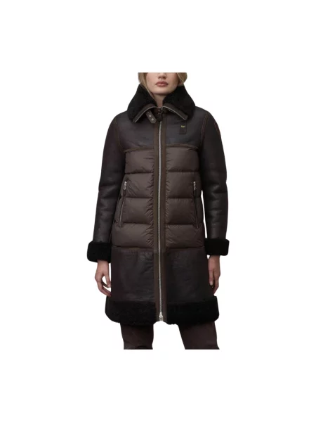 Kurtka skórzana Blauer retro brązowa