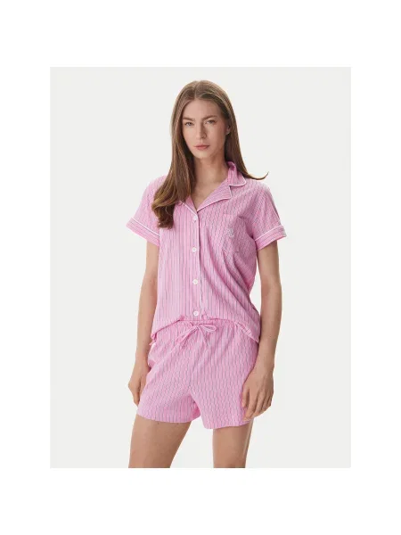 LAUREN RALPH LAUREN Pizsama rózsaszín