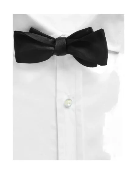 Cravată Ralph Lauren Purple Label cu funde din satin negru