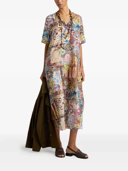 Sukienka Momoni z dekoltem w serek