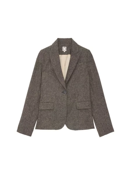 Marynarka Ines De La Fressange Paris wełniana szara