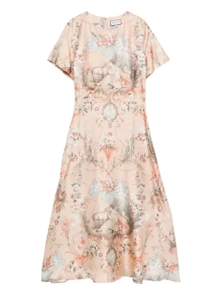 Sukienka mini Paul & Joe w kwiatki z nadrukiem garniturowa