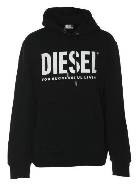 Hanorac cu glugă Diesel cu imagine negru