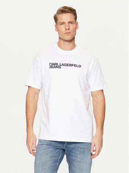 Karl Lagerfeld Jeans Marškinėliai balta