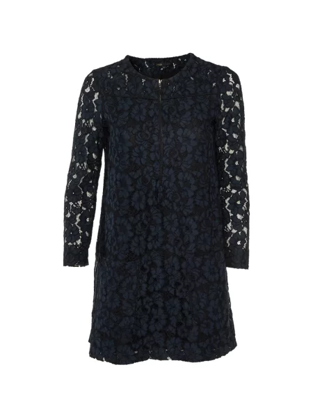 Rochie mini Maje cu model floral din dantelă albastru