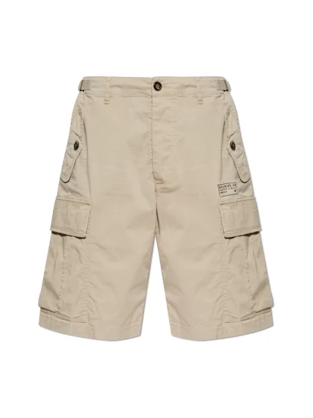 Szorty cargo Dsquared2 beżowe