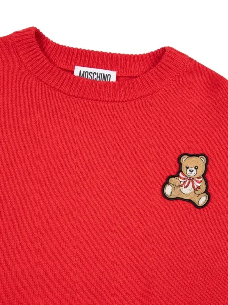 Sweter dziecięcy Moschino czerwony
