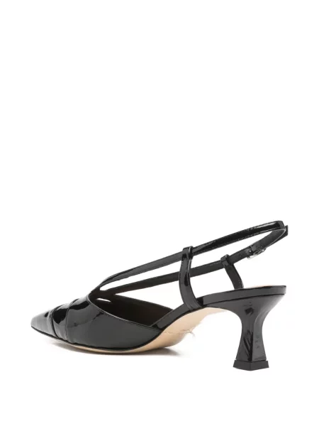 Pantofi cu toc Julie Dee slingback negru