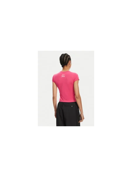 Juicy Couture Póló Just Juicy Slim Fit rózsaszín