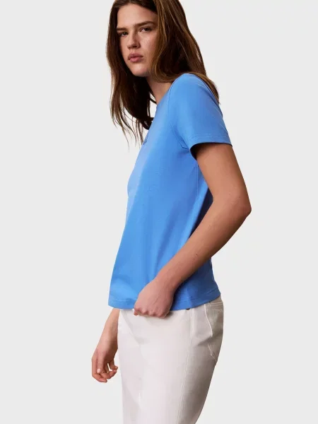 Футболка Calvin Klein из джерси голубая