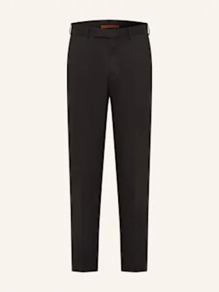 Zegna Chinosy Regular Fit schwarz czarne