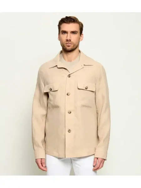 BOSS BLACK De in cămașă | Relaxed fit negru