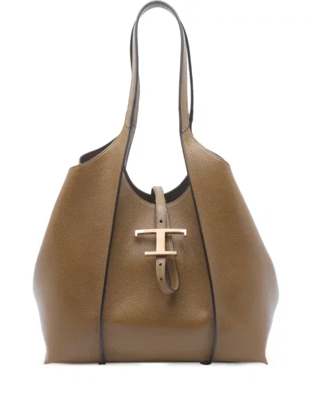 Geanta de piele Tod's din piele maro