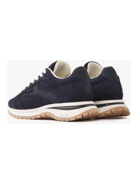 Sneakersy Via Vai skórzane niebieskie