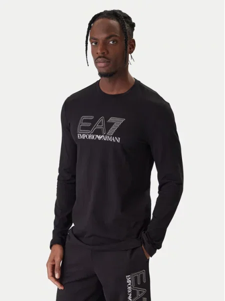 Emporio Armani Marškinėliai ilgomis rankovėmis juoda
