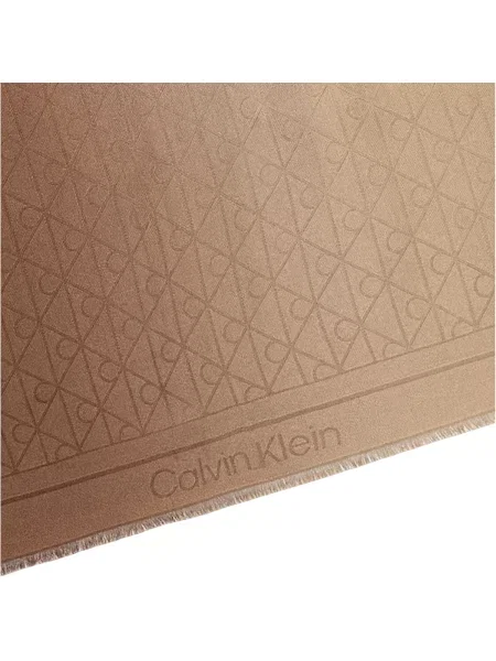 Fular Calvin Klein din modal cu gradient bej
