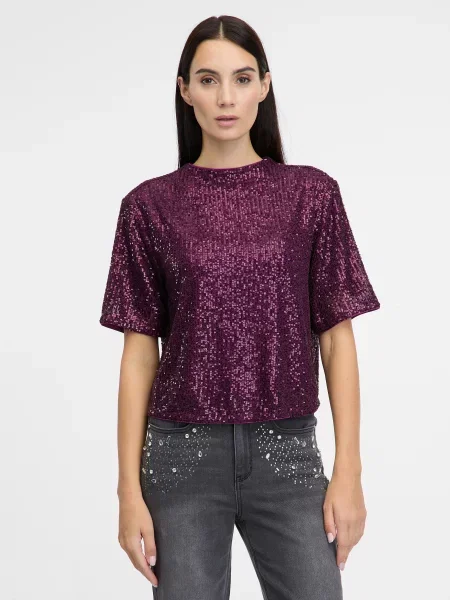 Bluză Orsay cu mâneci scurte scurtă gri