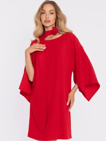 Cu centură rochie Made Of Emotion roșu