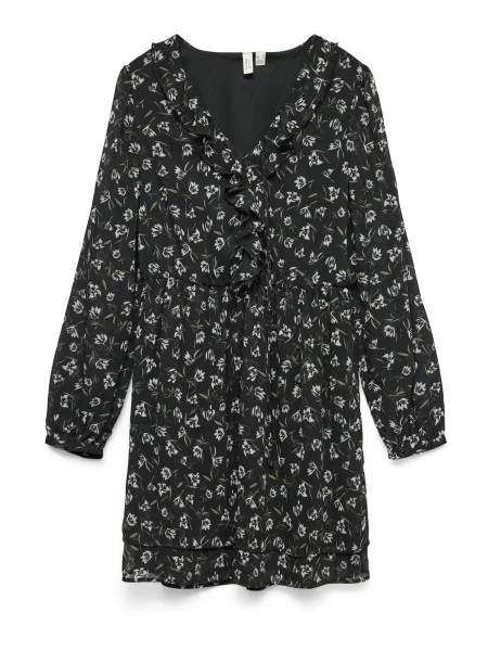 VERO MODA Rochie VMIHANNAH gri / verde negru