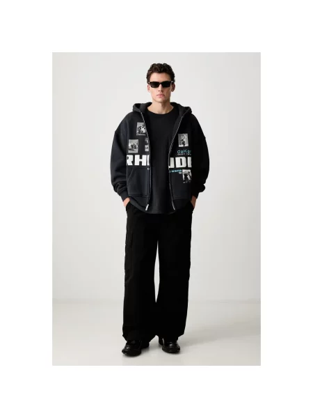 Bluza rozpinana Rhude czarna