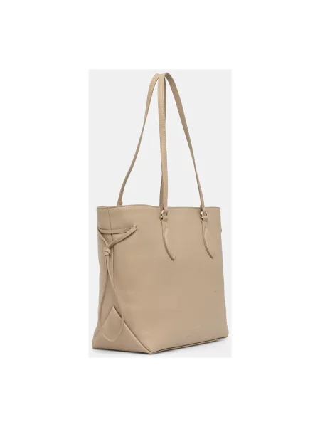 Guess torebka skórzana FLORENCE HWFLNC beżowy